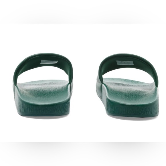 NWOB Polo Ralph Lauren Big Polo Bear Pool Slides Sandals Forest Green - Picture 6 of 8